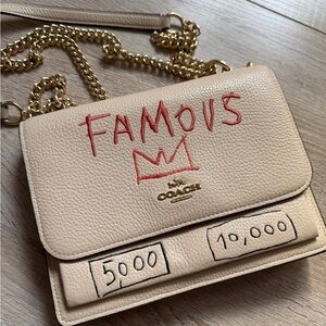 Coach X Jean Michael Basquiat Limited Edition collab Beige Klare Crossbody Bag